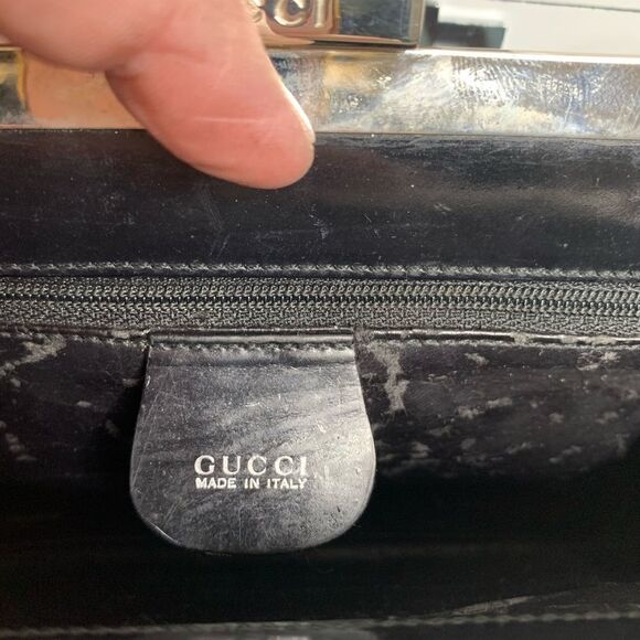 Gucci Pony Hair Clutch - Zebra - Brown and Blue - Picture 12 of 13